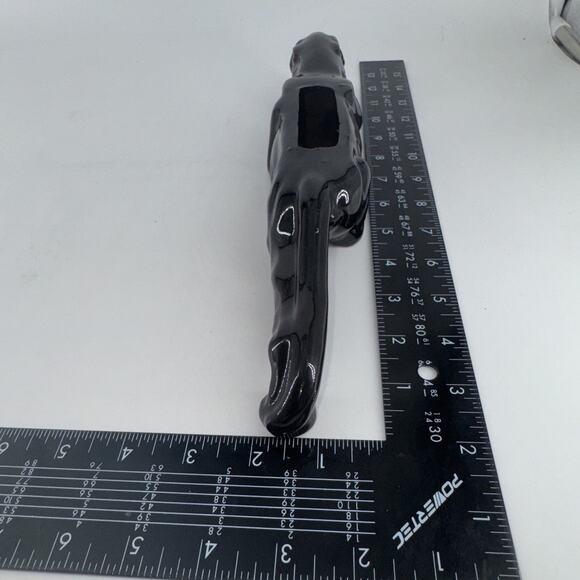 Black Panther Planter Figurine Miniature Redware Mid-Century Modern 12” L - Picture 10 of 14